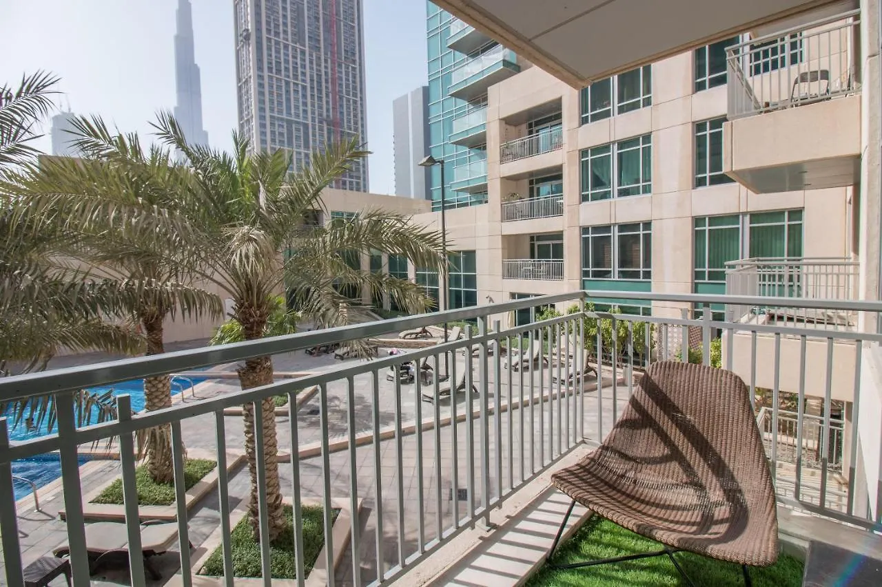 דובאי Luxury Studio At Downtown! Full Burj Khalifa View! Burj Views L דירה